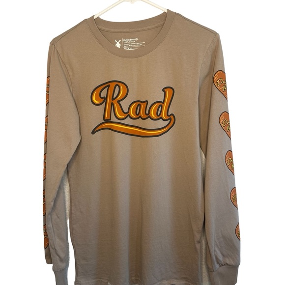 Dutch Bros Long Sleeve “RAD” Tan w/Yellow + Orange RARE DB 1992 - Picture 1 of 6